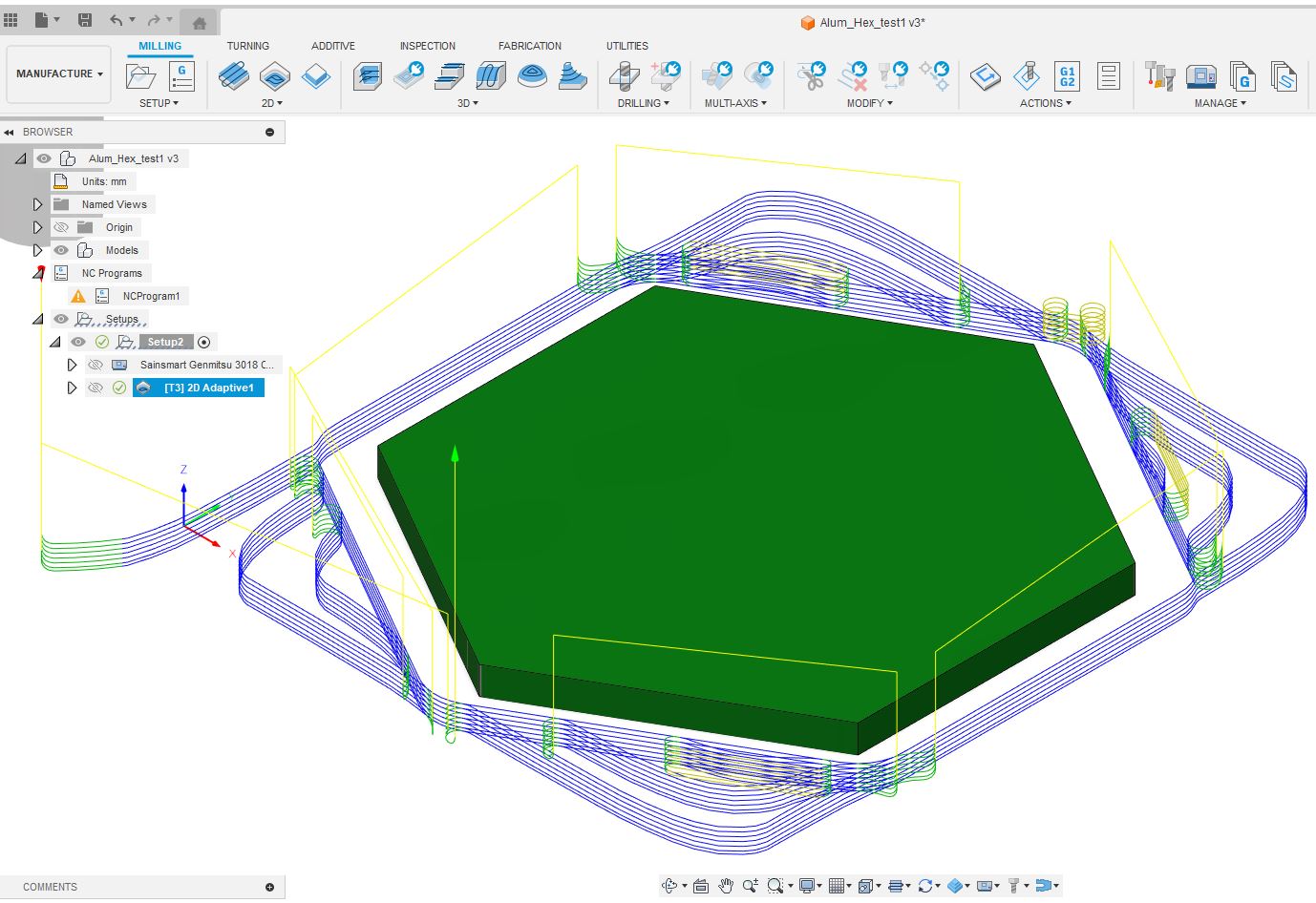 Fusion 360 CNC toolpath design